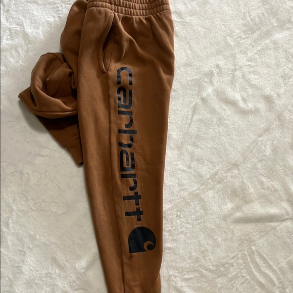 Carhartt Brown Sweatpants Relaxed Fit Joggers - Picture 6 of 7